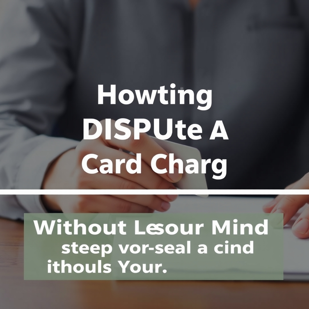 How To Dispute A Credit Card Charge Without Losing Your Mind (Part 22)
