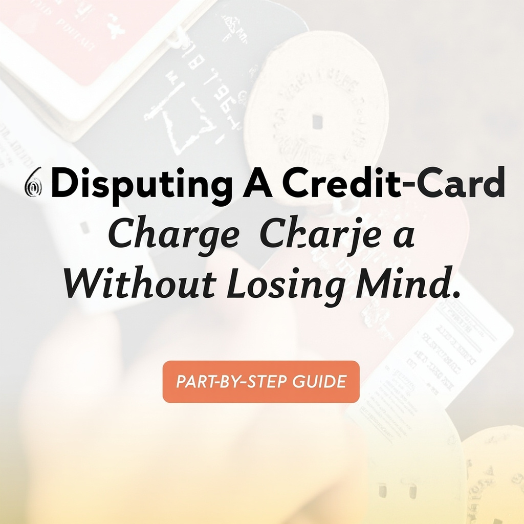 How To Dispute A Credit Card Charge Without Losing Your Mind (Part 6)