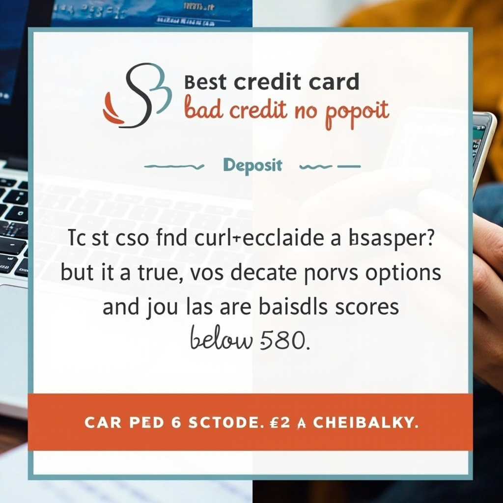 Best Credit Card for Bad Credit No Deposit 2026